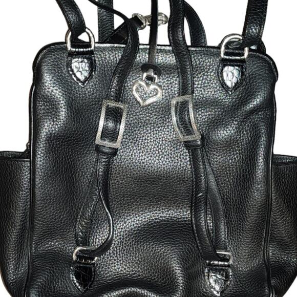 Brighton Donatella Pebble Leather Organizer Wallet Backpack Shoulder Bag - Picture 6 of 10